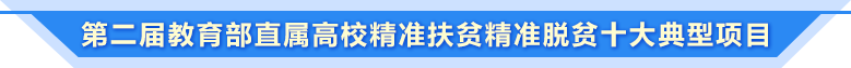 第二届教育部直属高校精准扶贫精准脱贫十大典型项目