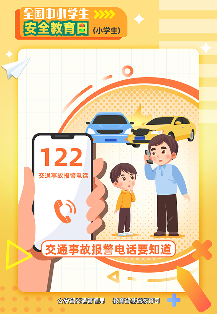 面向小学生的交通安全海报