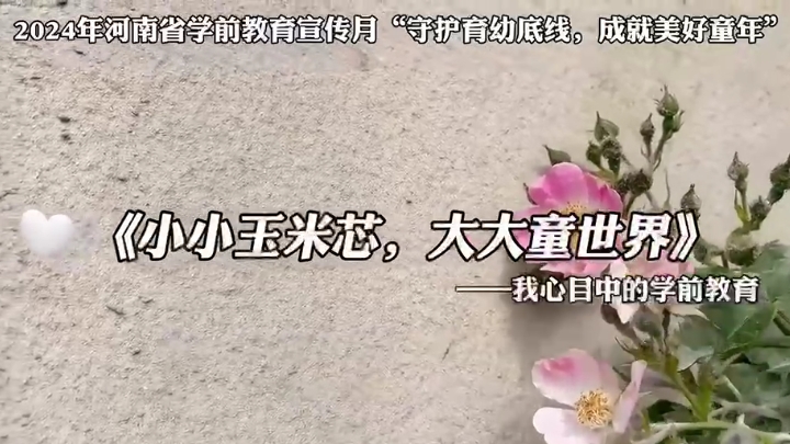 河南省新乡市延津县东屯镇社区幼儿园：小小玉米芯，大大童世界