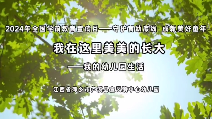 江西省萍乡市芦溪县宣风镇中心幼儿园：我在这里美美的长大