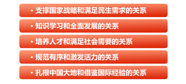 正确处理“五个重大关系”