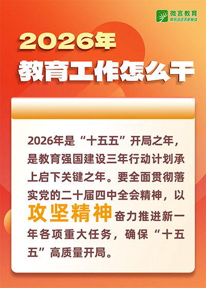 2026年全国教育工作会议要点来了，组图带你看
